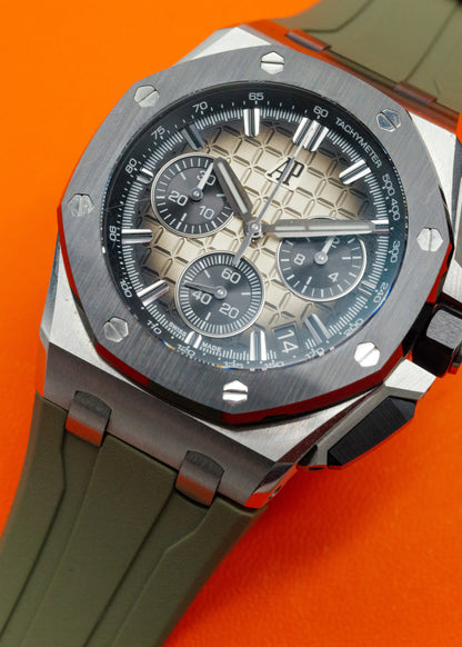 AP Royal Oak Offshore 26420SO Smoke Taupe Black Ceramic