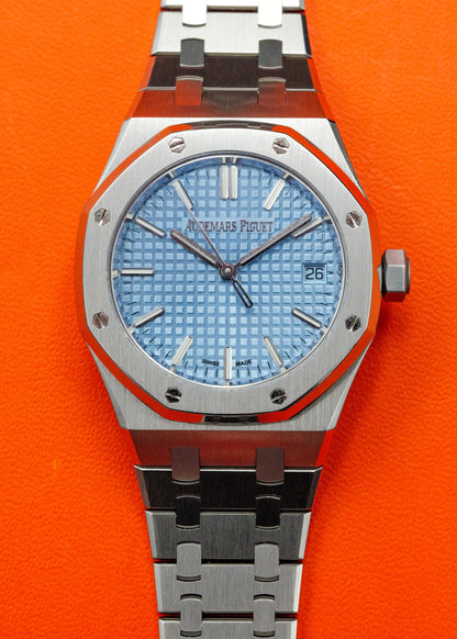 AP Royal Oak 37mm 15550ST Ice Blue Dial