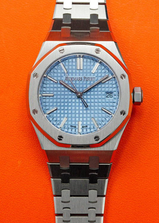 AP Royal Oak 37mm 15550ST Ice Blue Dial