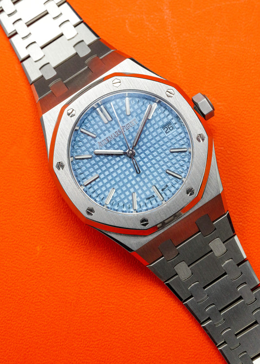 AP Royal Oak 37mm 15550ST Ice Blue Dial