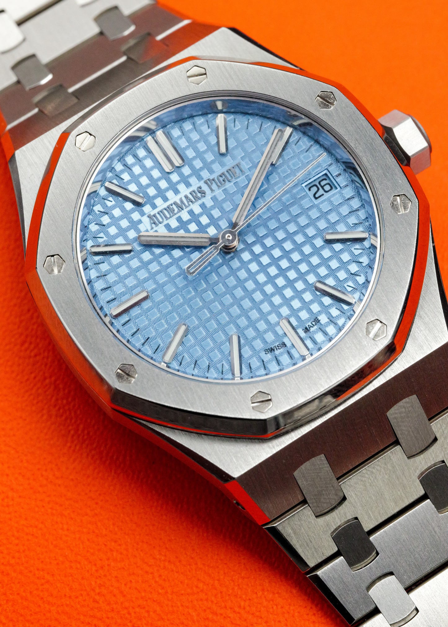 AP Royal Oak 37mm 15550ST Ice Blue Dial