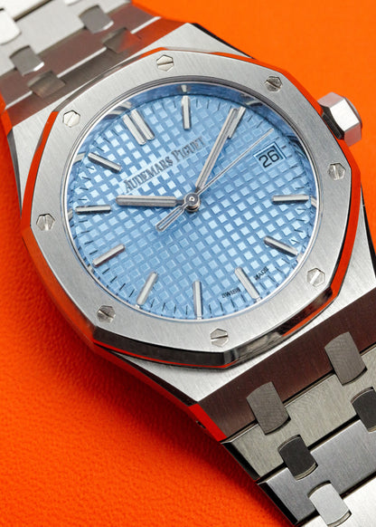 AP Royal Oak 37mm 15550ST Ice Blue Dial