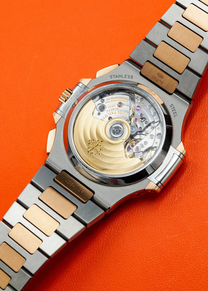 Patek Philippe Nautilus Chronograph 5980/1AR Two Tone Blue Dial