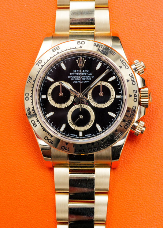 Rolex Daytona 126508 Yellow Gold Black Dial