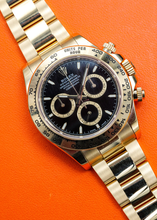 Rolex Daytona 126508 Yellow Gold Black Dial