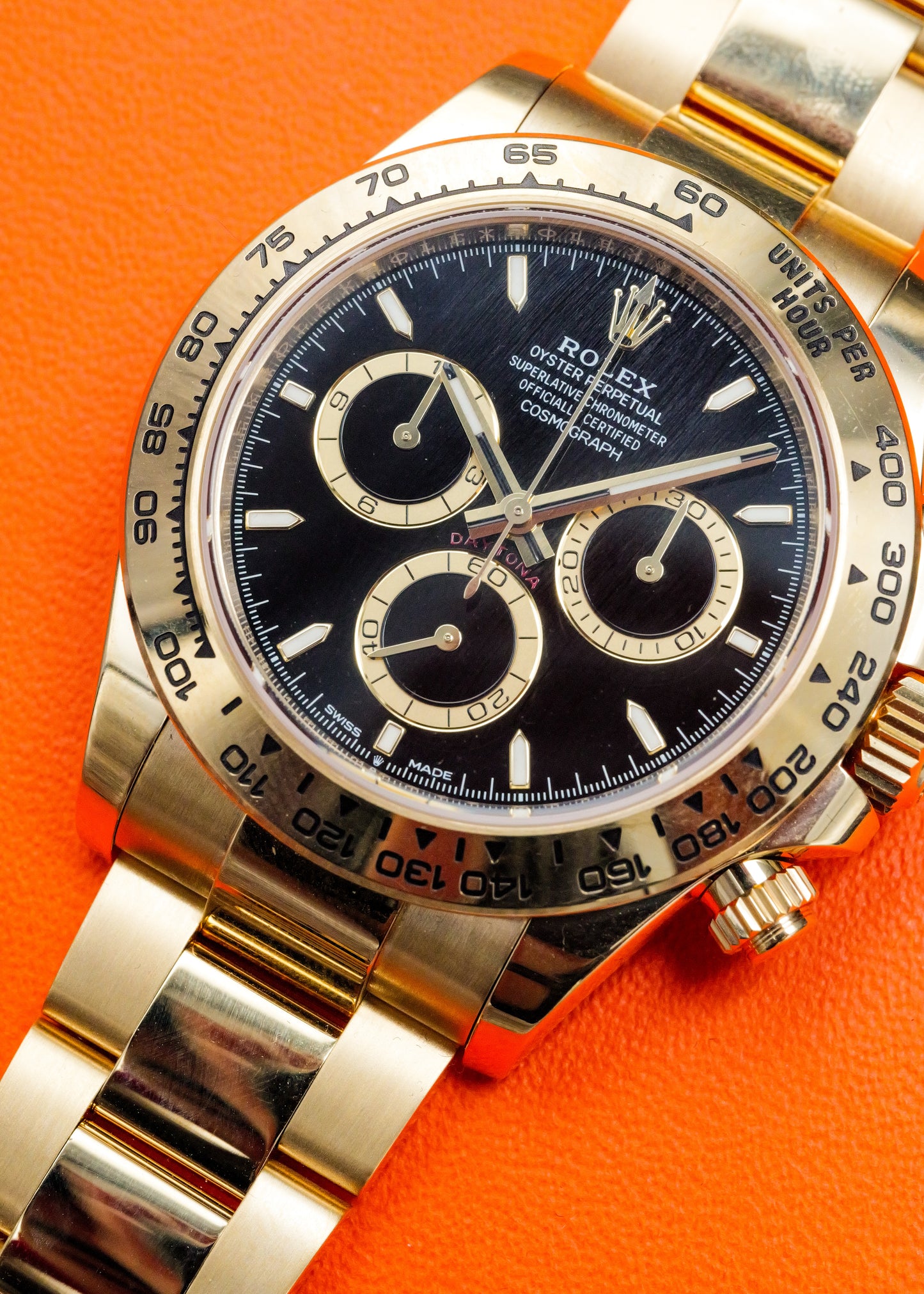 Rolex Daytona 126508 Yellow Gold Black Dial