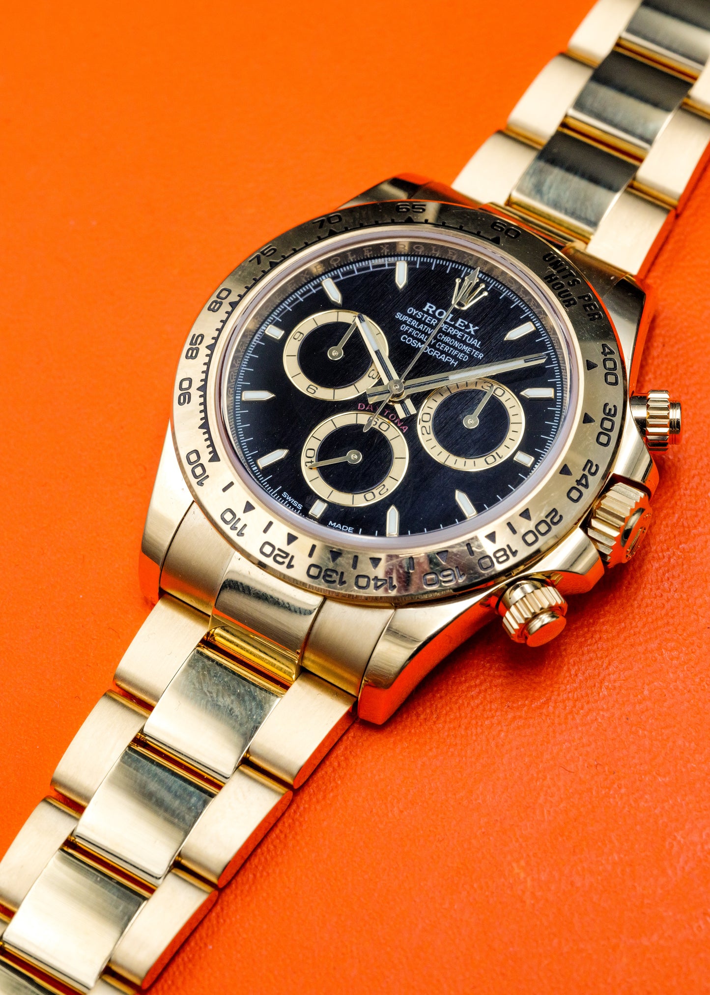 Rolex Daytona 126508 Yellow Gold Black Dial