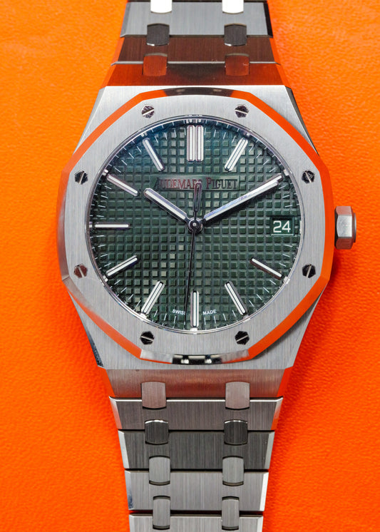 AP Royal Oak 15510ST Green Dial