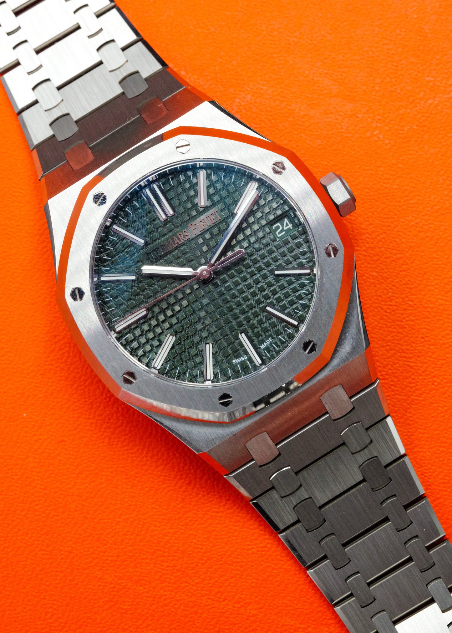 AP Royal Oak 15510ST Green Dial