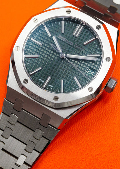 AP Royal Oak 15510ST Green Dial