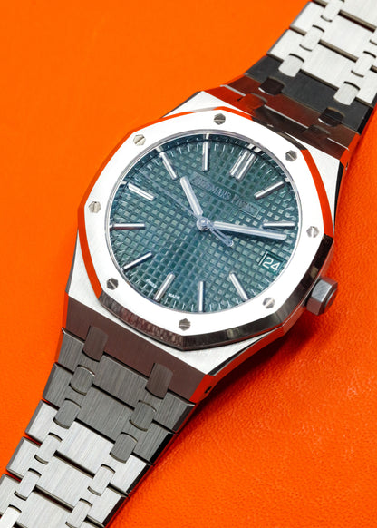 AP Royal Oak 15510ST Green Dial