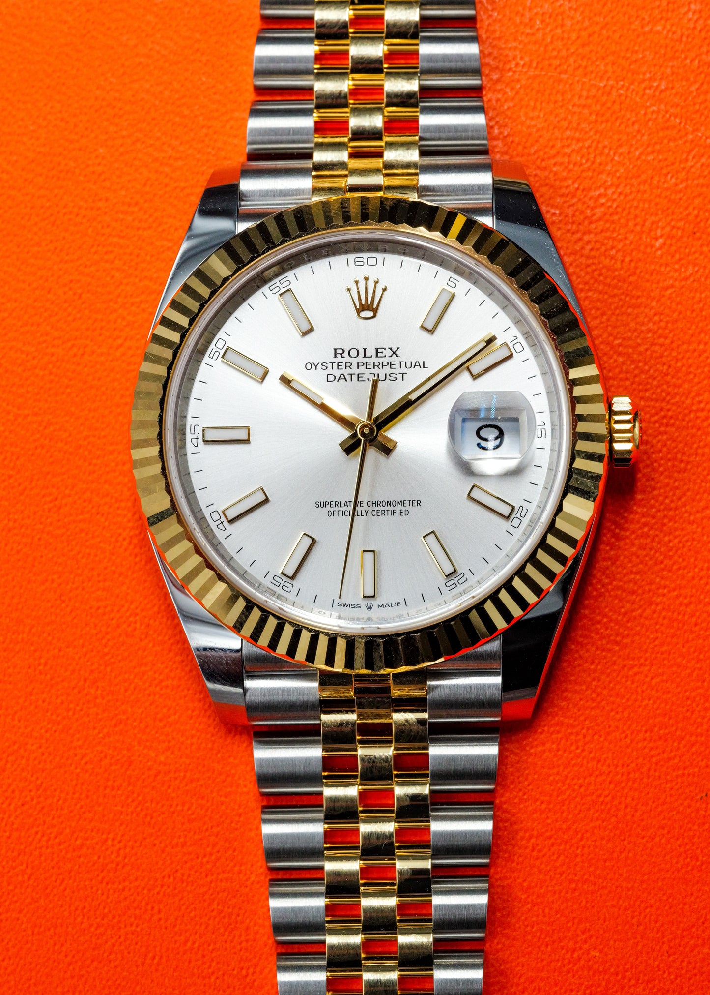 Rolex Datejust 41mm 126333 Two Tone Silver Dial