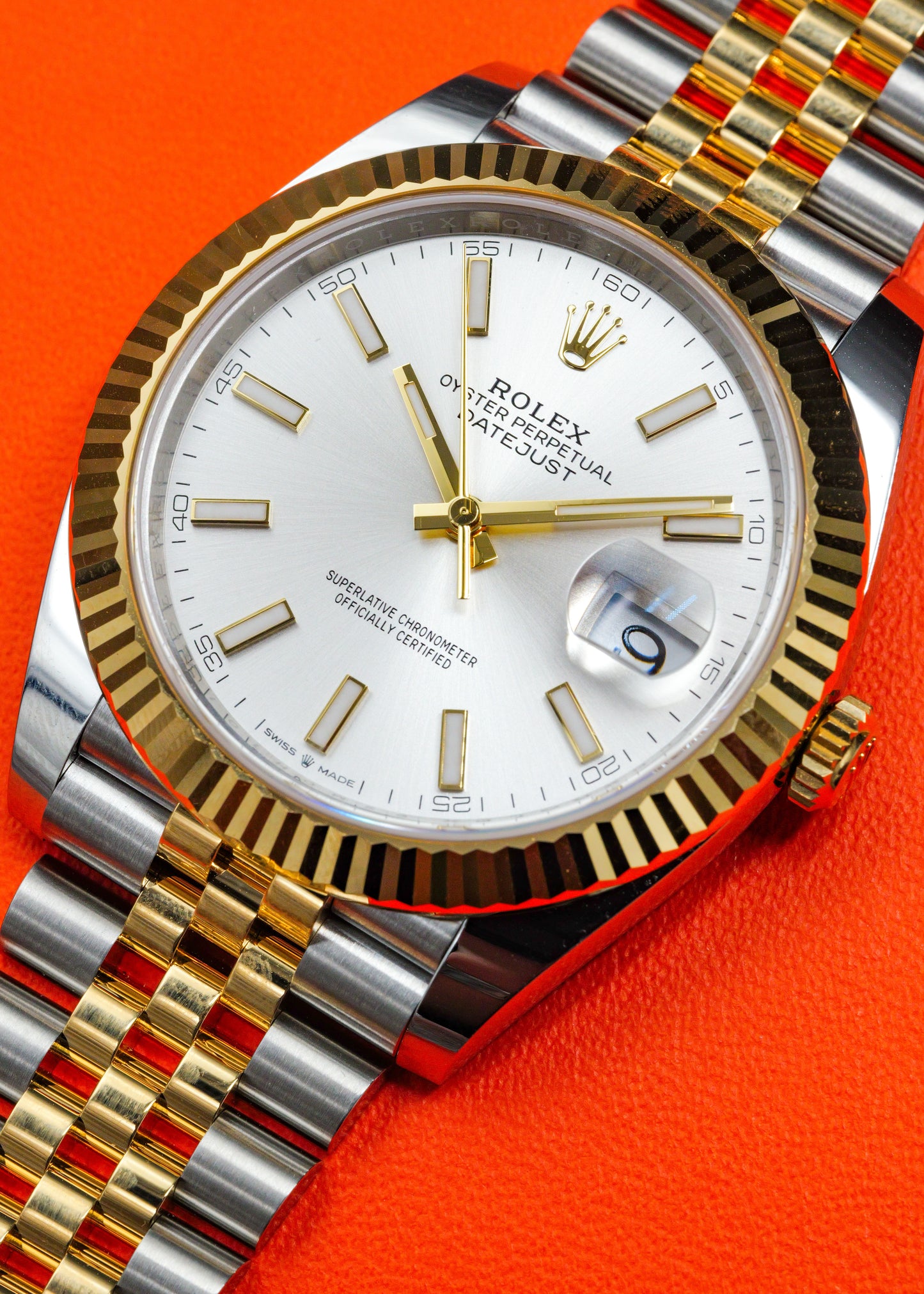 Rolex Datejust 41mm 126333 Two Tone Silver Dial