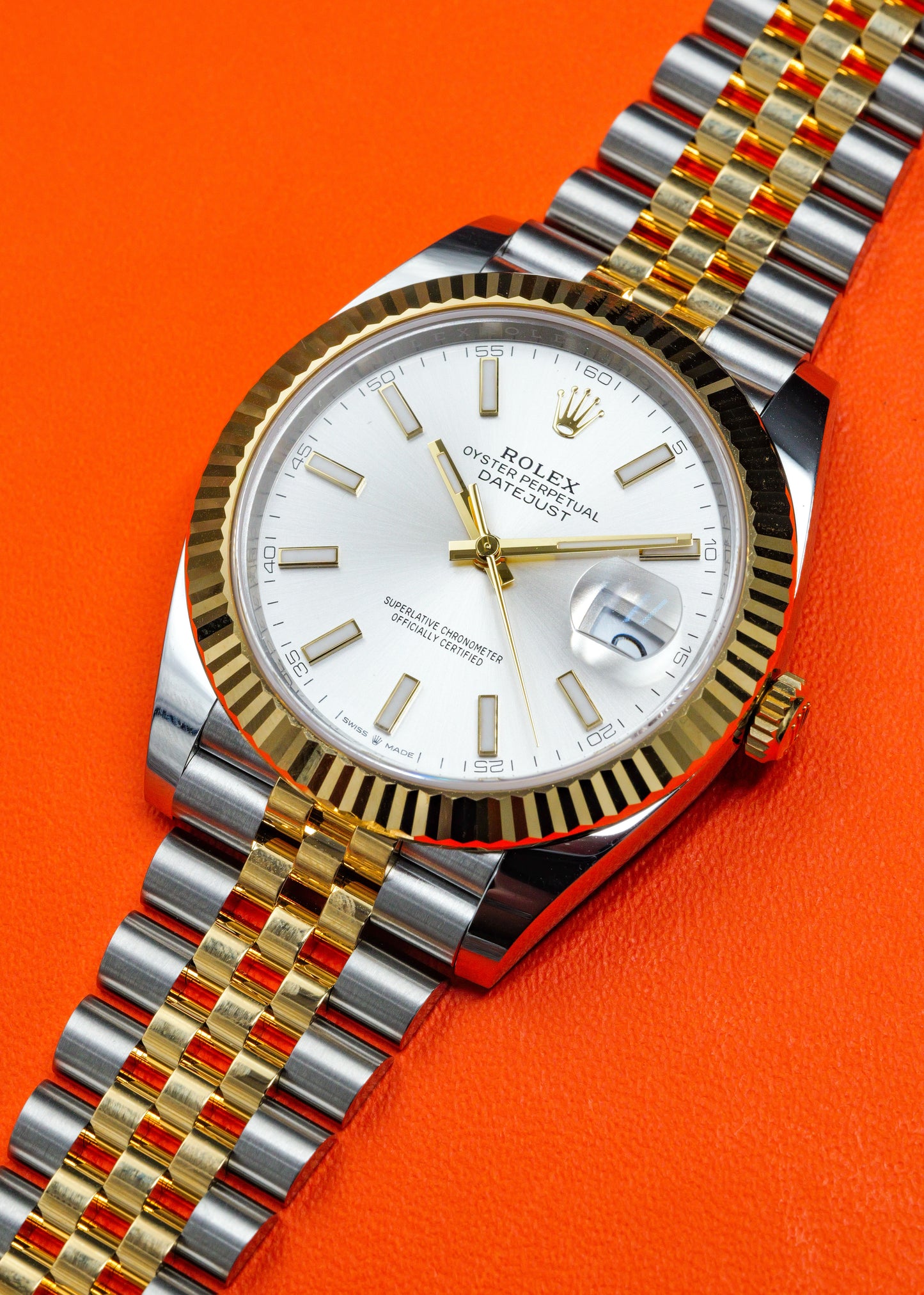 Rolex Datejust 41mm 126333 Two Tone Silver Dial