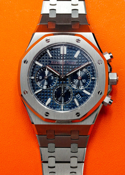 AP Royal Oak Chronograph 38mm 26715ST Blue Dial