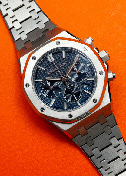 AP Royal Oak Chronograph 38mm 26715ST Blue Dial