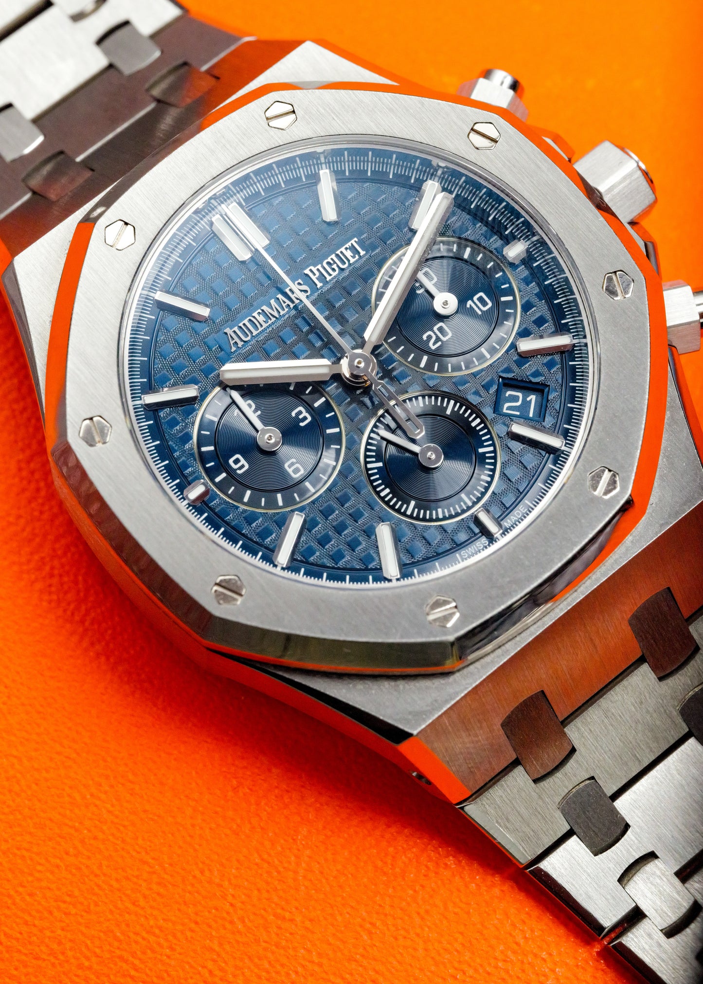 AP Royal Oak Chronograph 38mm 26715ST Blue Dial