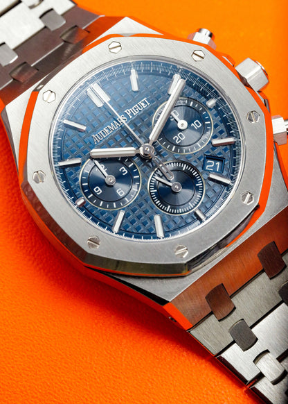 AP Royal Oak Chronograph 38mm 26715ST Blue Dial