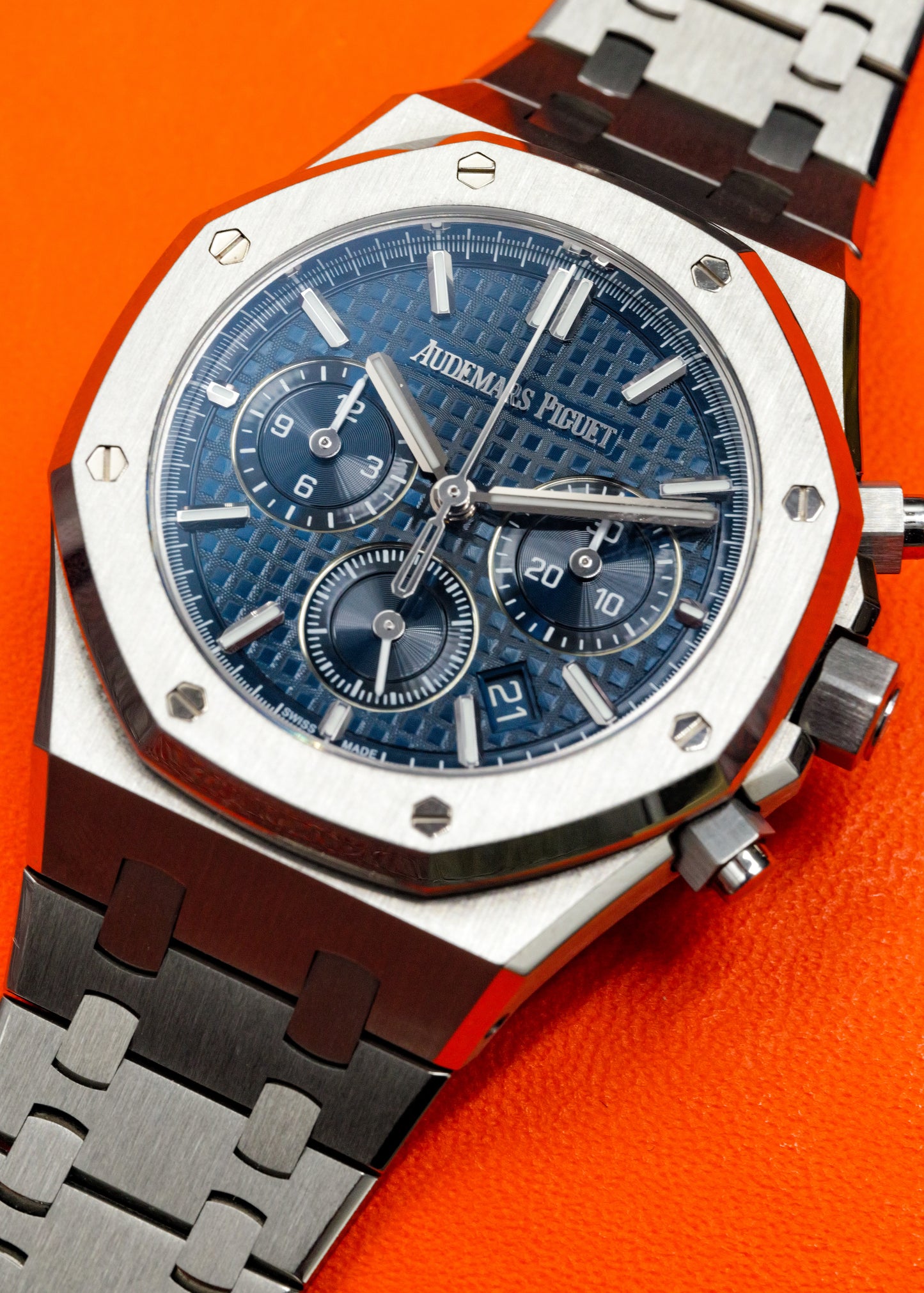 AP Royal Oak Chronograph 38mm 26715ST Blue Dial