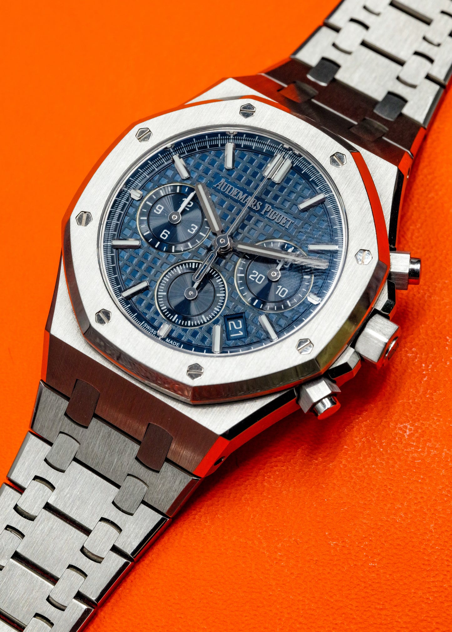 AP Royal Oak Chronograph 38mm 26715ST Blue Dial
