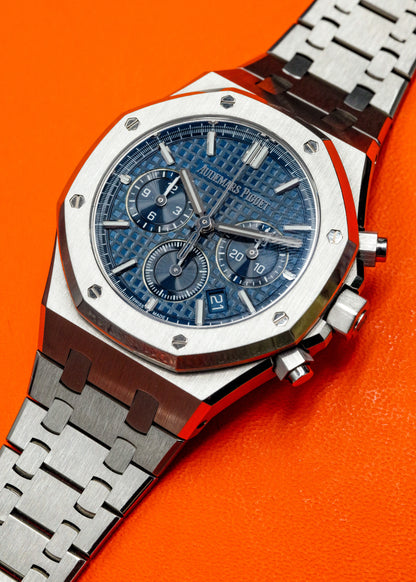 AP Royal Oak Chronograph 38mm 26715ST Blue Dial