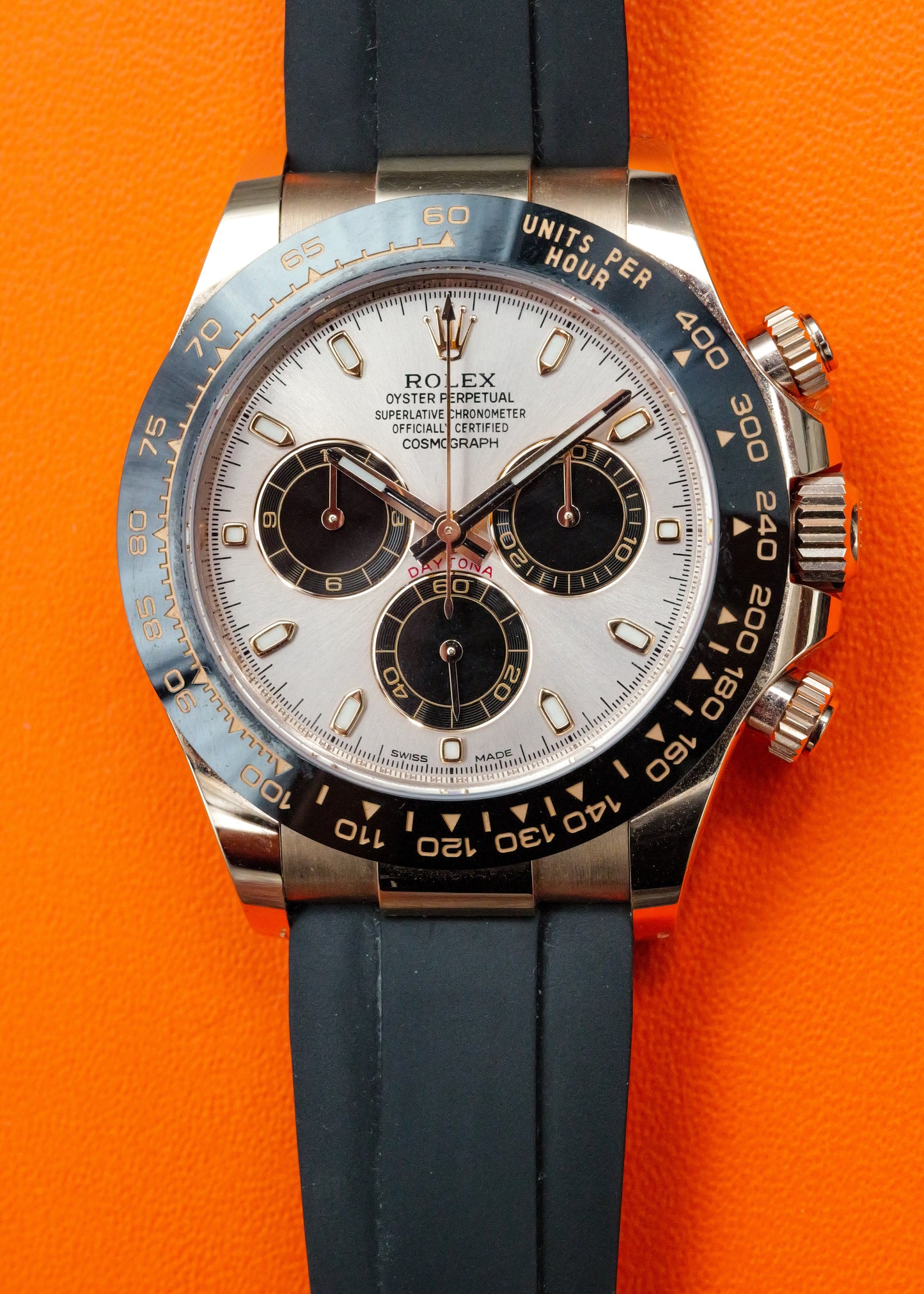 Rolex Daytona Oysterflex Rose Gold 116515LN Sundust Dial