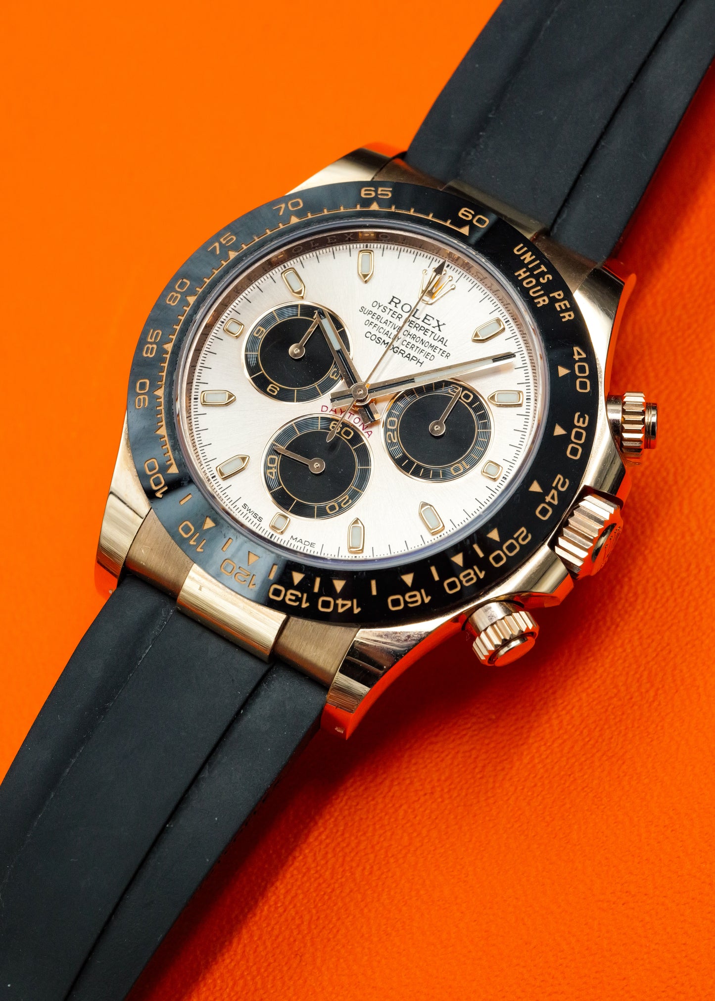 Rolex Daytona Oysterflex Rose Gold 116515LN Sundust Dial