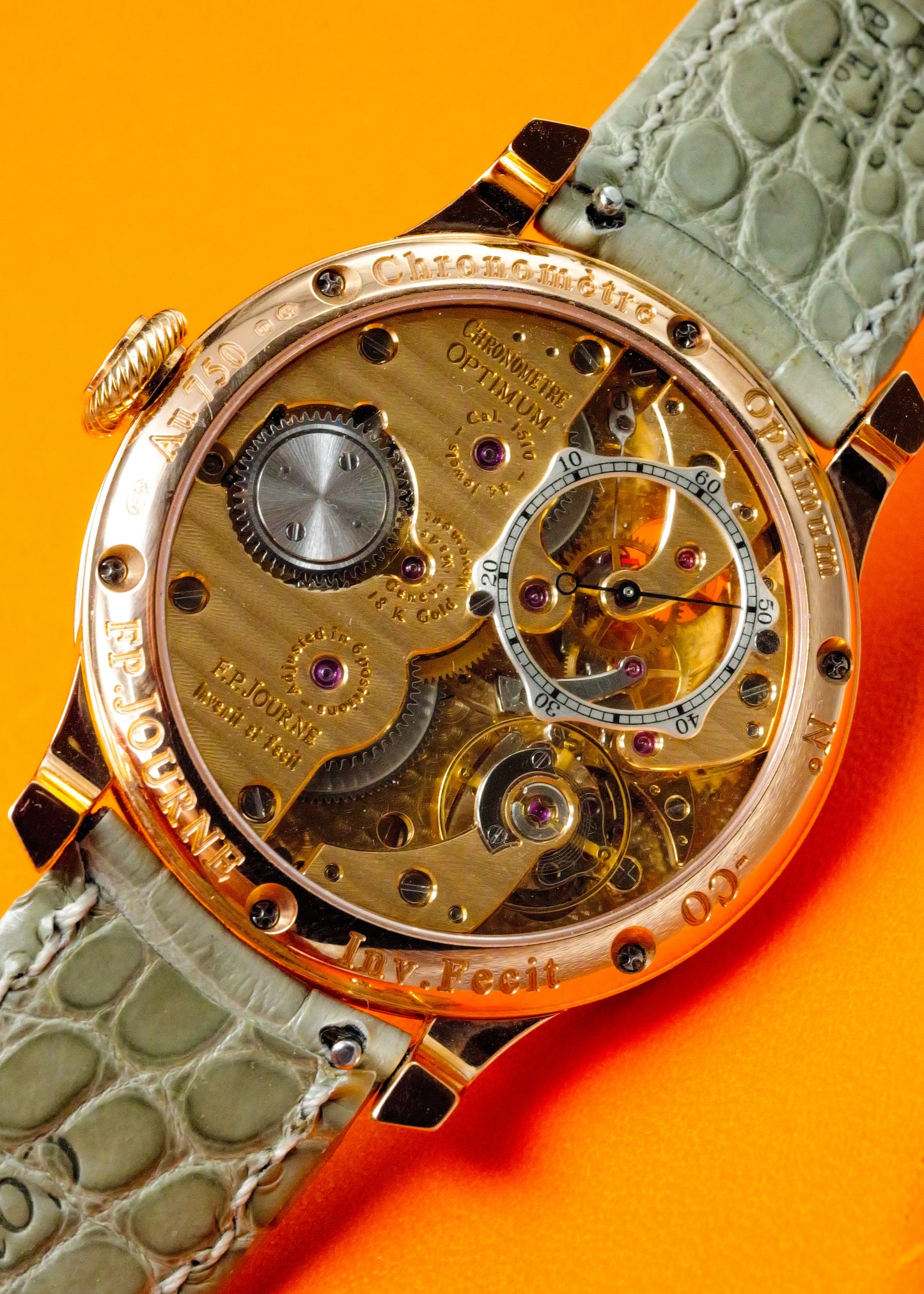 F.P. Journe Optimum 40mm Rose Gold Salmon Dial