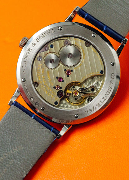 A. Lange & Sohne Saxonia Thin Copper-Blue Dial White Gold 205.086