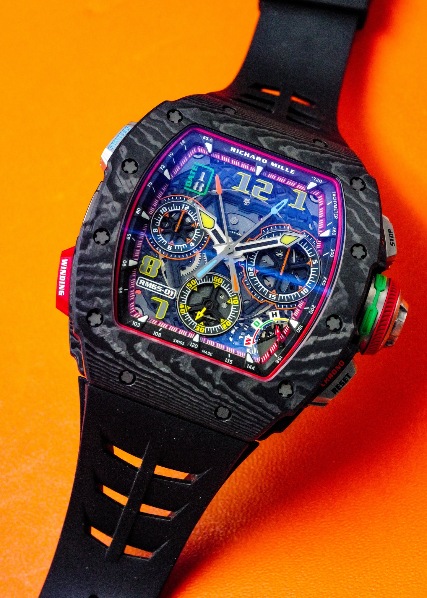 Richard Mille RM65-01 Black Carbon TPT Split-Seconds Chronograph
