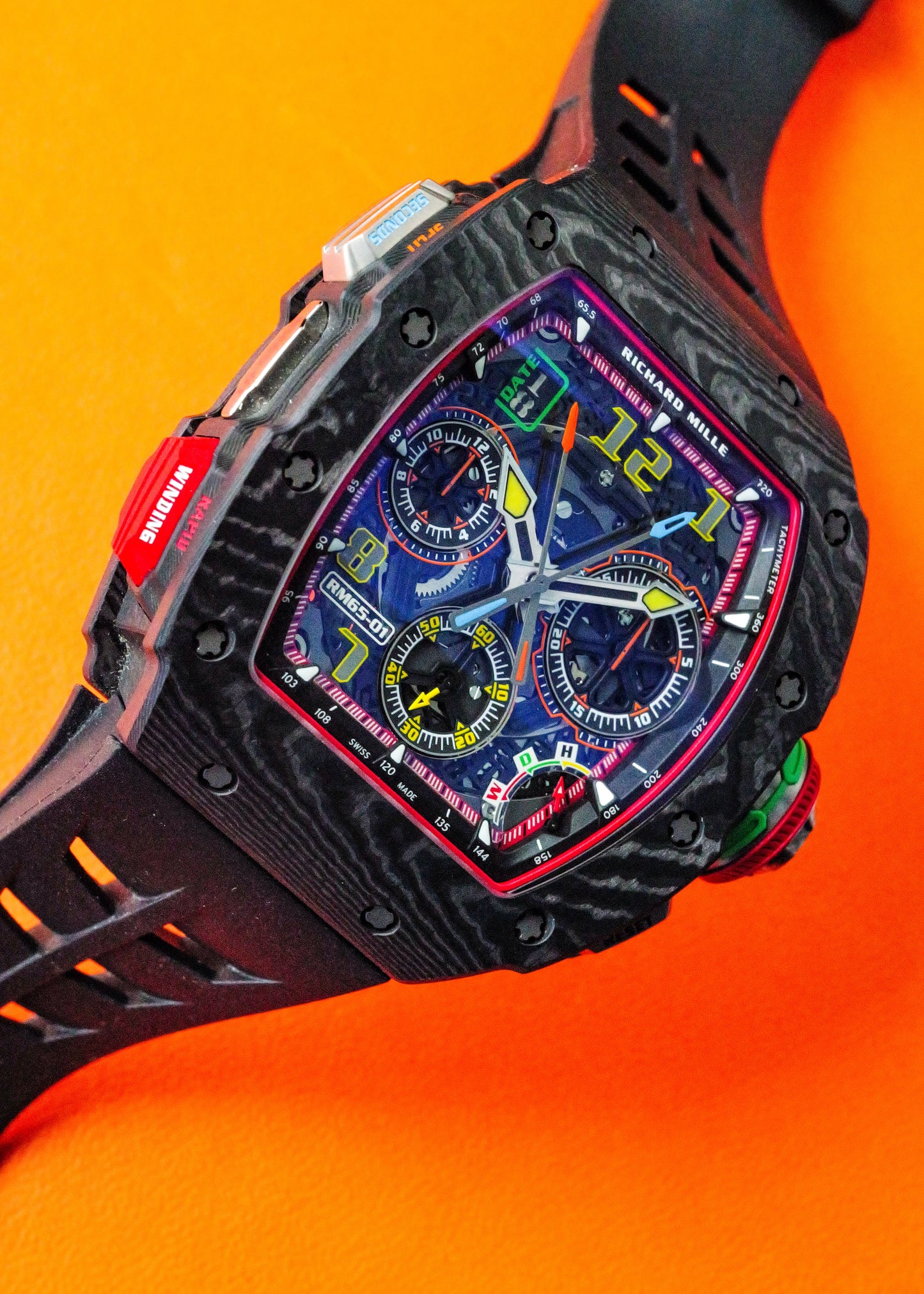 Richard Mille RM65-01 Black Carbon TPT Split-Seconds Chronograph
