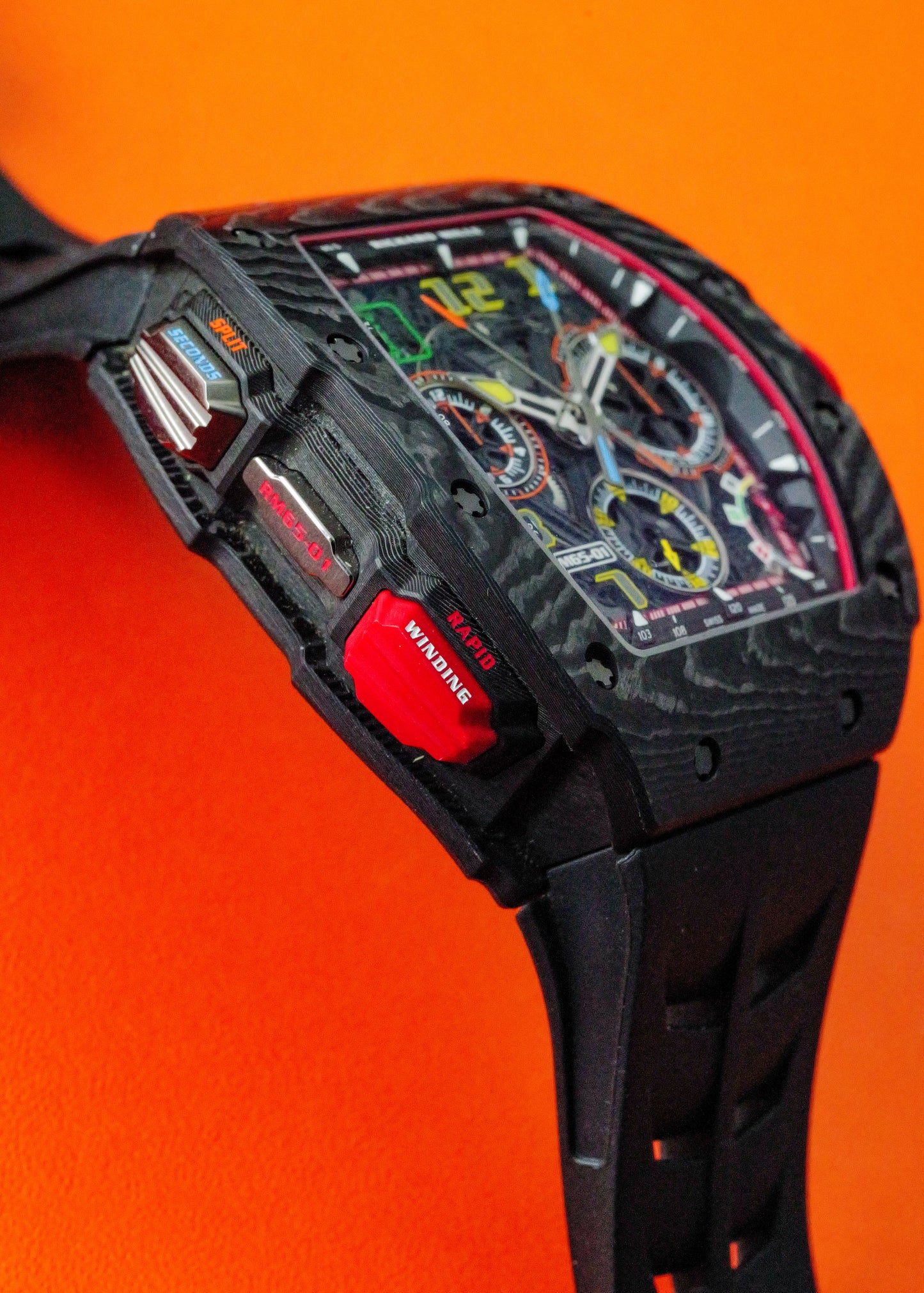 Richard Mille RM65-01 Black Carbon TPT Split-Seconds Chronograph