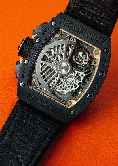 Richard Mille RM72-01 Flyback Chronograph Black Ceramic Rose Gold
