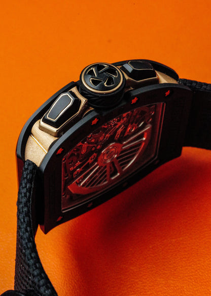 Richard Mille RM72-01 Flyback Chronograph Black Ceramic Rose Gold