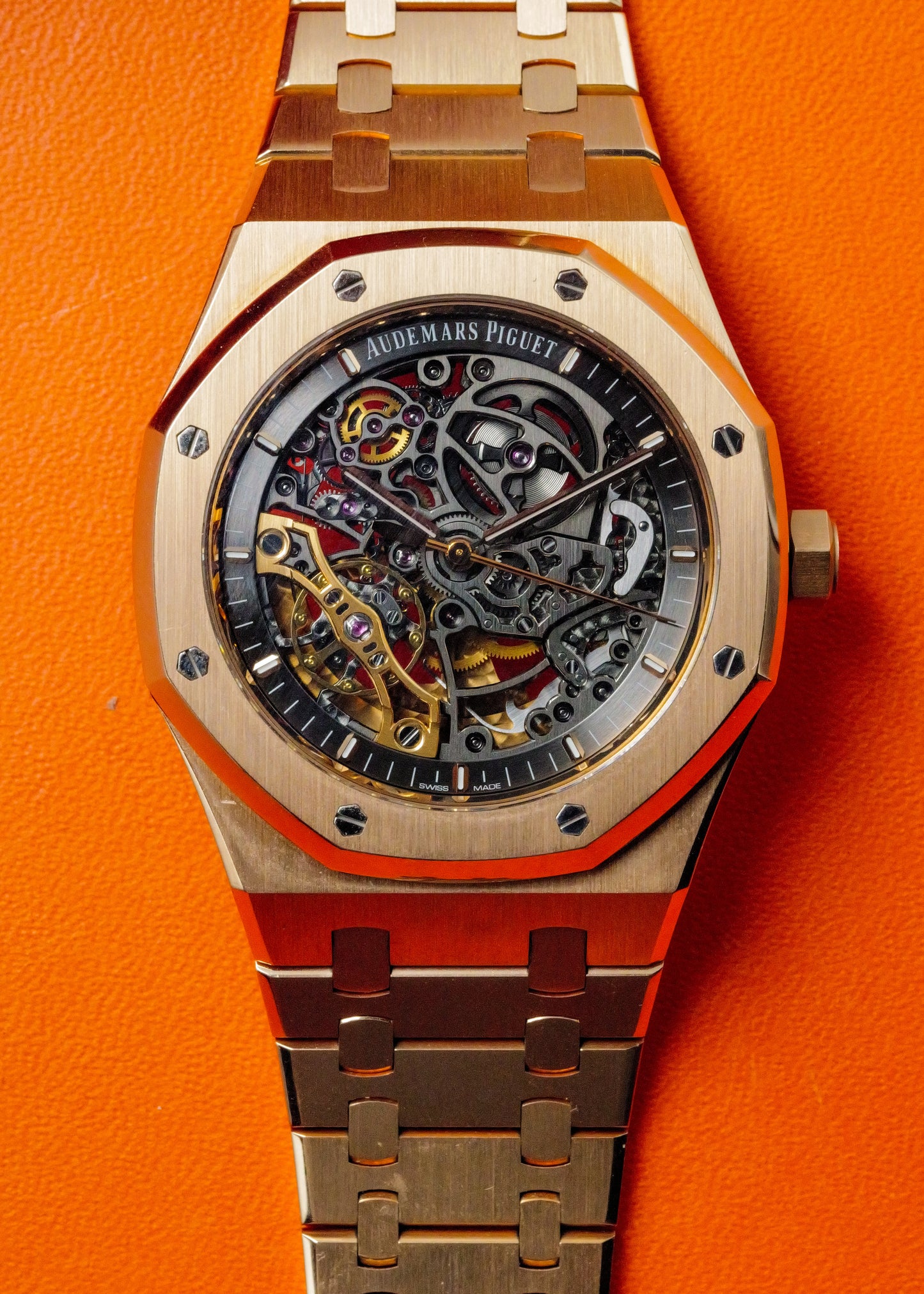 AP Royal Oak Double Balance Wheel Openworked Skeleton 15407OR Rose Gold