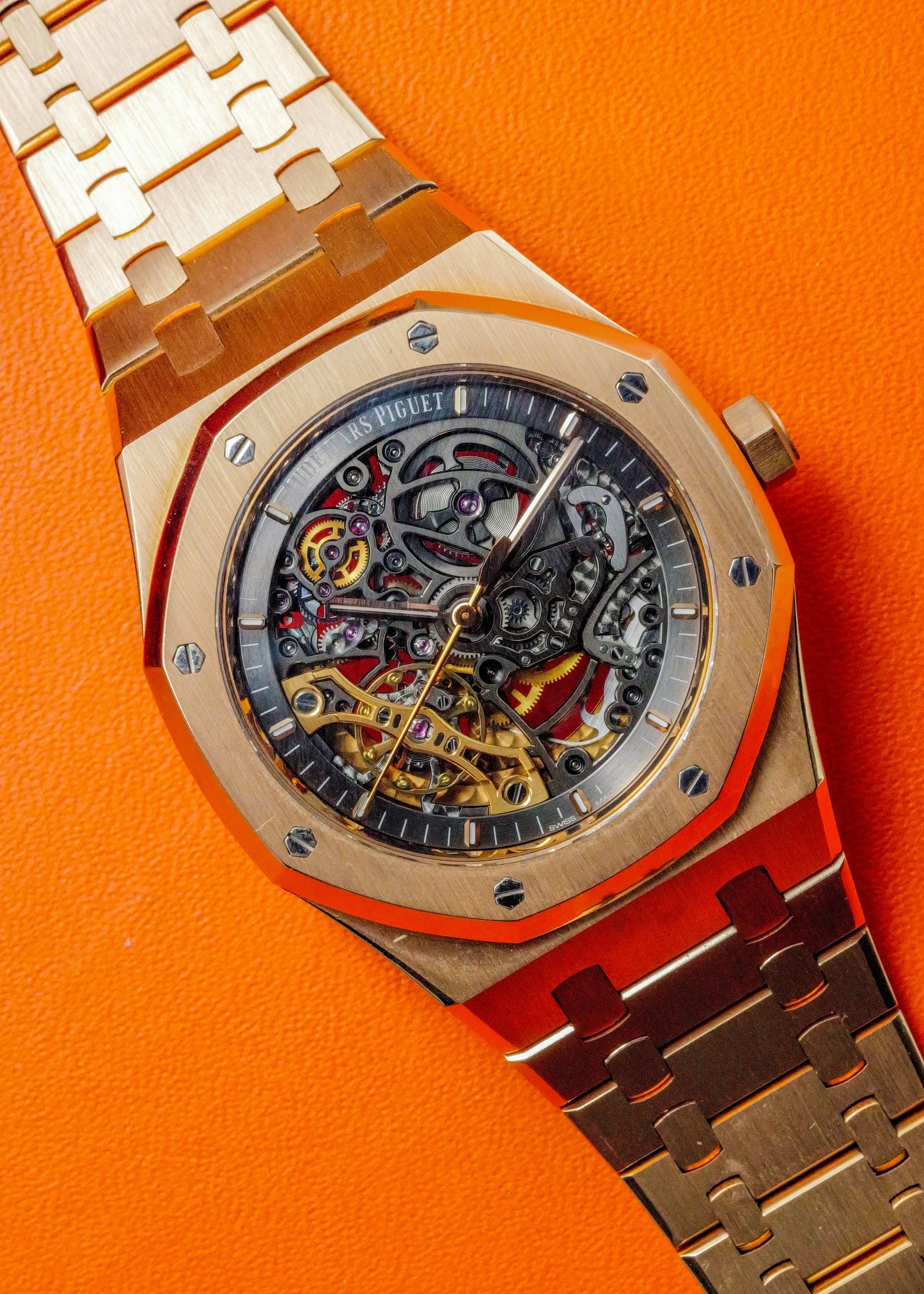 AP Royal Oak Double Balance Wheel Openworked Skeleton 15407OR Rose Gold