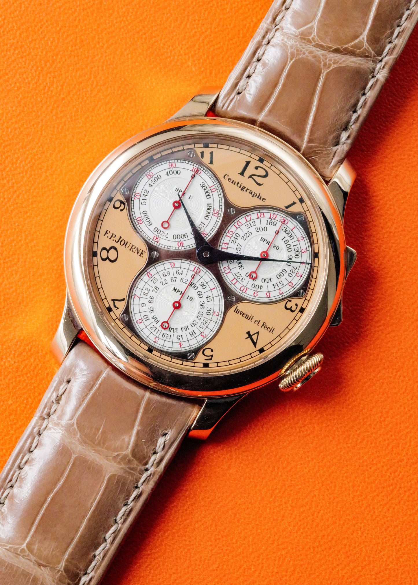 F.P. Journe Centigraphe Souverain Rose Gold Salmon Dial