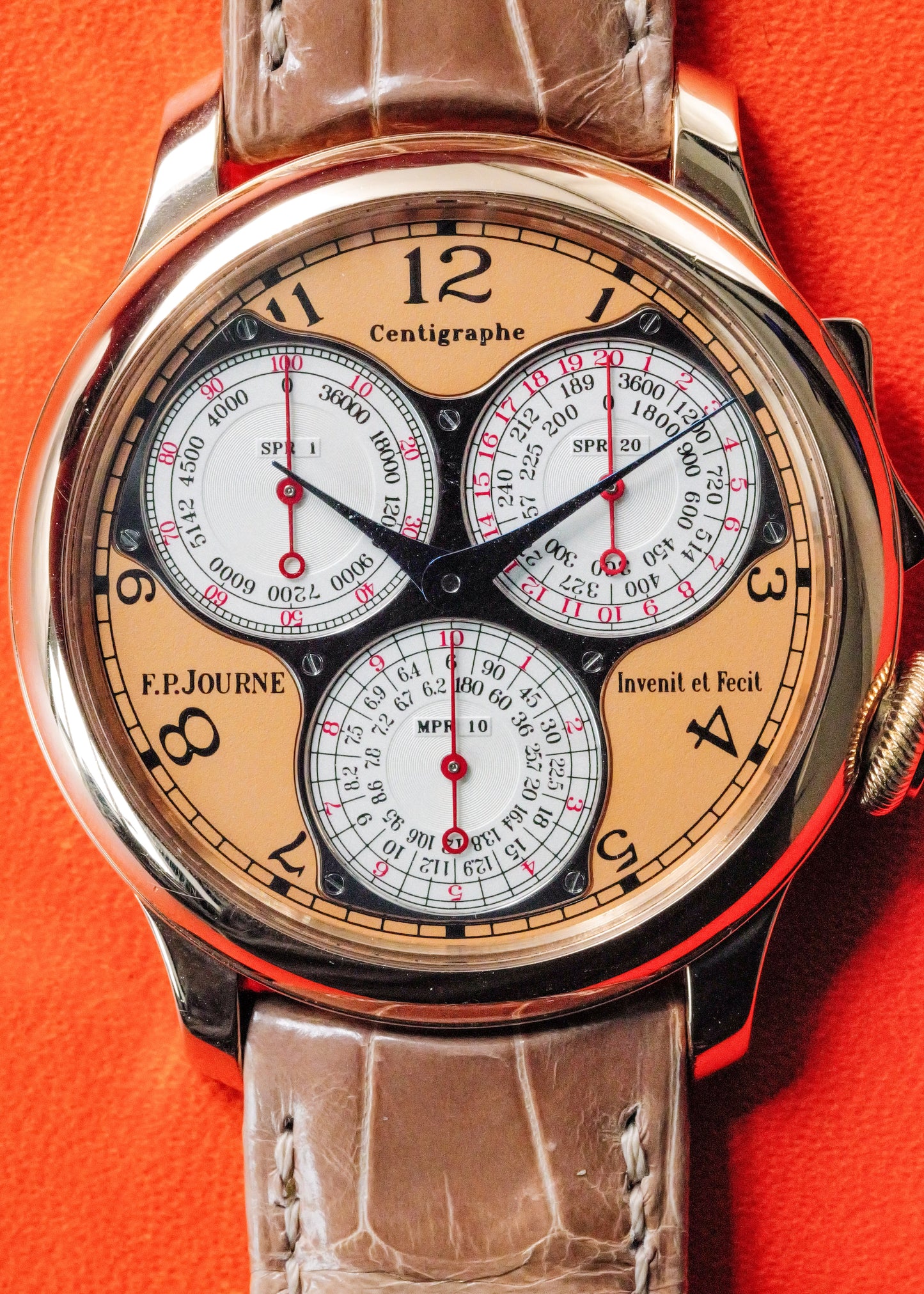 F.P. Journe Centigraphe Souverain Rose Gold Salmon Dial