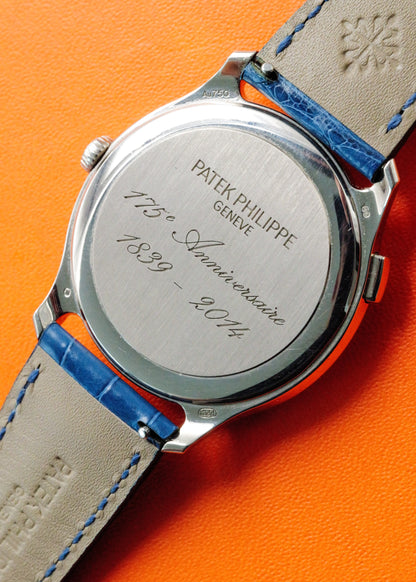 Patek Philippe World Time Moonphase 175th Anniversary 5575G White Gold Limited Edition Of 1300 Pieces