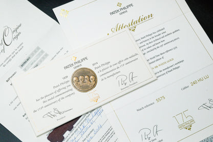 Patek Philippe World Time Moonphase 175th Anniversary 5575G White Gold Limited Edition Of 1300 Pieces