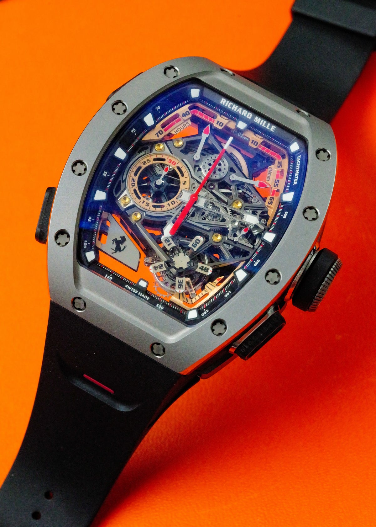 Richard Mille RM43-01 Manual Winding Tourbillon Split-Seconds Chronograph Ferrari