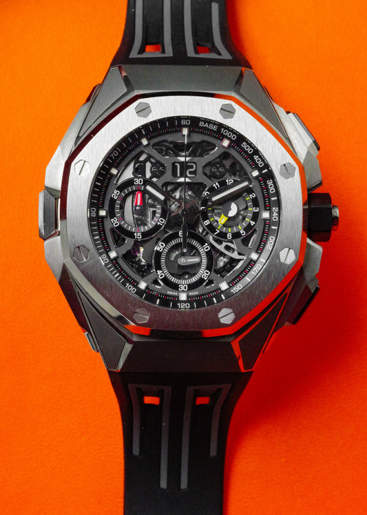 AP Royal Oak Concept 26650TI.OO.D013CA.01 Split Second Chronograph GMT Large Date Titanium