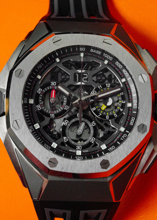 AP Royal Oak Concept 26650TI.OO.D013CA.01 Split Second Chronograph GMT Large Date Titanium